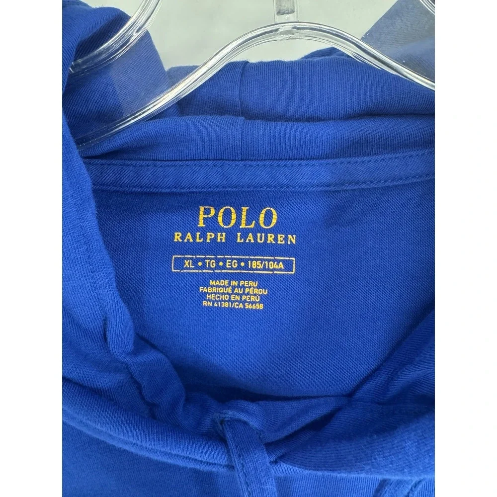 Polo Ralph Lauren Big Pony Graphic Hoodie Mens XL Lightweight Shirt Sweatshirt